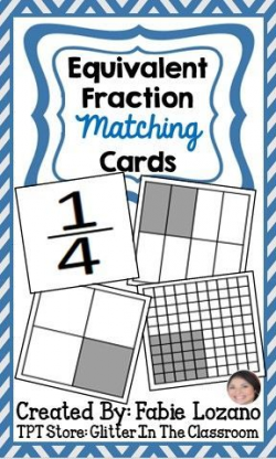 Equivalent Fraction Matching Cards-3rd-5th Grade | Math ...