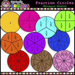 Fraction Circles Clipart Worksheets & Teaching Resources | TpT