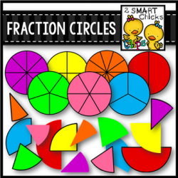 Fraction Circles Clip Art