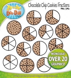 Cookie Fractions Clipart {Zip-A-Dee-Doo-Dah Designs ...