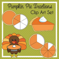 Pumpkin Pie Fractions Clip Art | Clipart for teachers ...