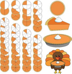 Pumpkin Pie Fractions Clip Art | English class ideas | Pie ...