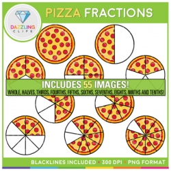 Pizza Fraction Clipart Worksheets & Teaching Resources | TpT