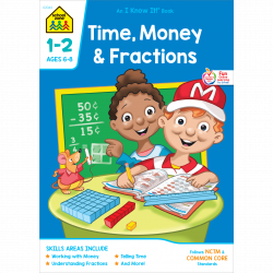 Time, Money & Fractions 1-2 Workbook Helps Kids Master Essential ...