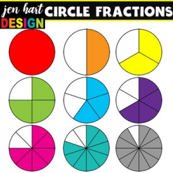 Fractions Clipart Set {Circles}