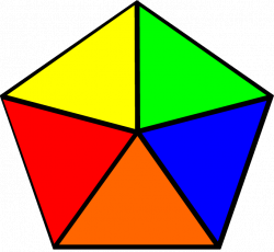 fraction pentagon multi-color | Graphics/Fonts/Borders | Pinterest