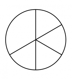 One Third and Four Sixths of a Pie Fraction | ClipArt ETC