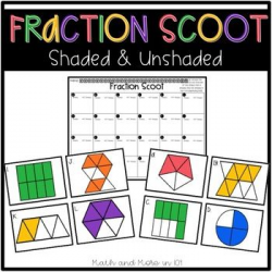 Identifying Fractions Task Cards {Shaded and Unshaded ...