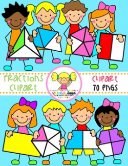 Fractions Clipart {Kids Clipart} by Victoria Saied | TpT