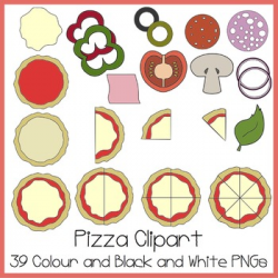 Pizza Clipart (Ideal For Fractions!) | MATH CLIP ART | Clip ...