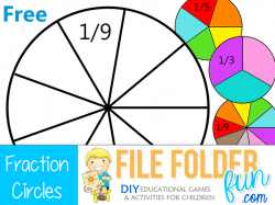 Free Printable Fraction Circles - File Folder Fun