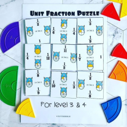 Unit fraction puzzles in 4 different levels! Available @ my ...