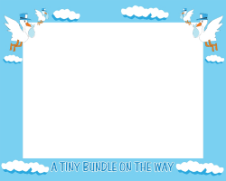 Baby Shower Borders And Frames, Baby Boy Border Design - BracioRoom