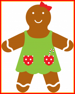 Gingerbread Man Borders Clip Art - Alternative Clipart Design •