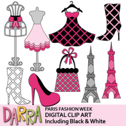Paris Fashion Week Clip Art - France Clipart by DarraKadisha | TpT