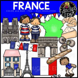 France Clip Art Bundle {Educlips Clipart}