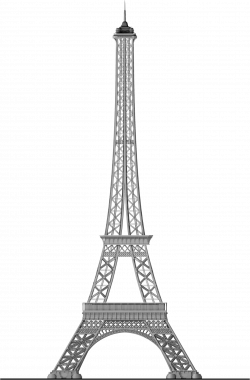 Clipart - Detailed Eiffel Tower Trace 2
