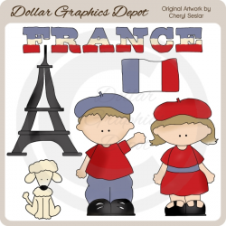 French Kids - Clip Art - $1.00 : Dollar Graphics Depot ...