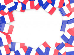 Flag frame. Illustration of flag of France
