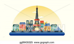 EPS Illustration - France icon in flat style. Vector Clipart ...