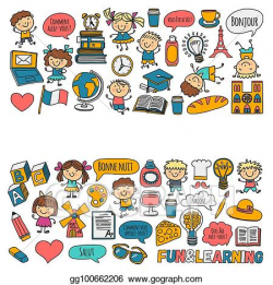 Clip Art Vector - Paris, france. french class. french ...
