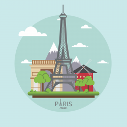 Clipart - Paris Landmarks