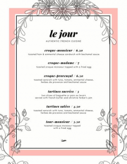 Customize 35+ French Menu templates online - Canva