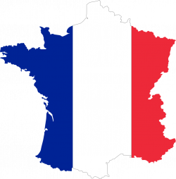 France Map And Flag #37575
