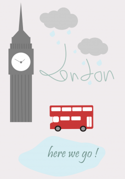 Londres (affiche à imprimer) | Travel city, London calling and Voyage