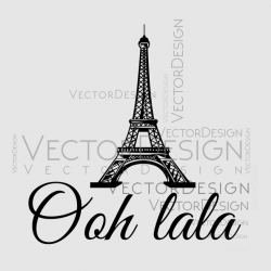 Ooh La La Paris Eiffel Tower France Graphics SVG Dxf EPS Png Cdr Ai Pdf  Vector Art Clipart instant download Digital Cut Print File