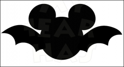 Mickey Mouse Bat INSTANT DOWNLOAD Halloween digital clip art ...
