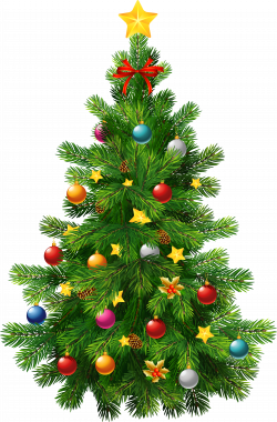 Large Transparent Deco Christmas Tree Clipart | Gallery ...