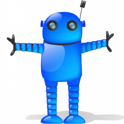 Blue Robot Sh | Free Images at Clker.com - vector clip art online ...