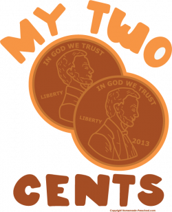 Two Cents Clipart