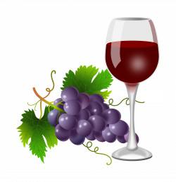 Purple grapes and wine glass 2200x2276 | Clipart Everyday Foods ...