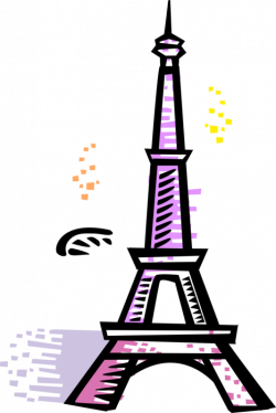 Eiffel Tower, Paris, France - Vector Image
