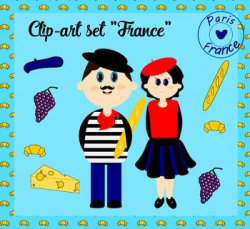 Clip-art French Kids + French symbols | Clipart & Photos ...