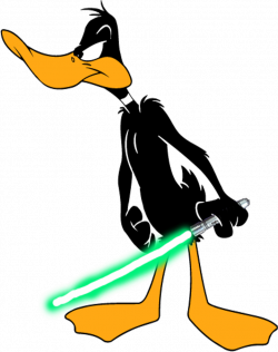 Daffy Duck with his Lightsaber by Darthranner83 on DeviantArt