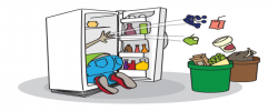 Kitchen Cartoon clipart - Refrigerator, Cleaning, Product ...