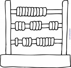Abacus Coloring Page Clip Art - Sweet Clip Art