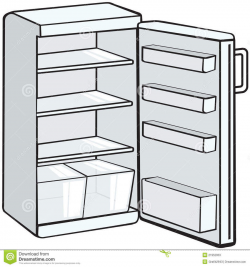 Download empty fridge cartoon clipart Refrigerator Clip art