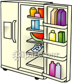 A Side-By-Side Refrigerator | Clipart Panda - Free Clipart ...