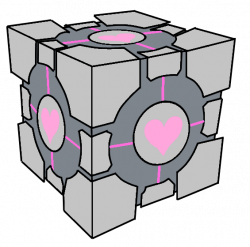 Companion Cube Clipart - Clipart Vector Illustration •