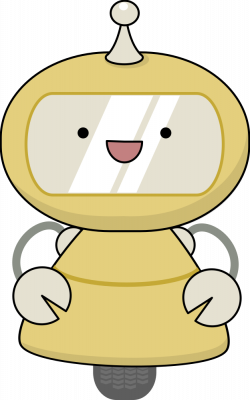 OnlineLabels Clip Art - Friendly Robot In Yellow