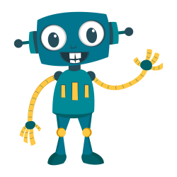 OnlineLabels Clip Art - Happy Robot Cute Remix