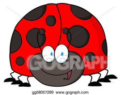 EPS Illustration - Friendly ladybug. Vector Clipart ...