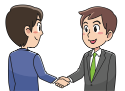 OnlineLabels Clip Art - Business Handshake