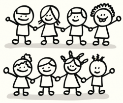 Group Of Friends Clipart Black And White – Clip Art Library ...