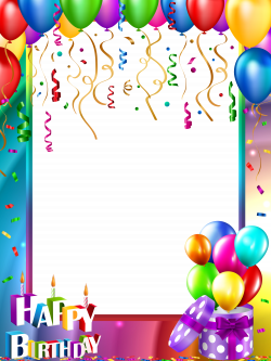 Happy Birthday PNG Transparent Frame | Gallery Yopriceville - High ...
