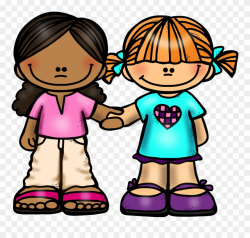 Girl Friends Holding Hands - Clip Art Two Friends - Png ...